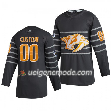Herren Nashville Predators Trikot Custom Grau Adidas 2020 NHL All-Star Authentic